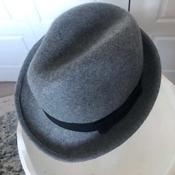 Grey Wool Felt Fedora - Picture 5 of 6
